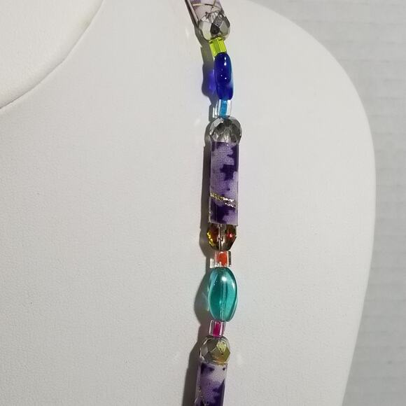 32" colorful mixed bead necklace 1.1931 - Picture 5 of 16